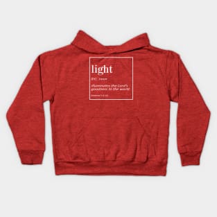 Light - Matthew 5:14-16 | Bible Quotes Kids Hoodie